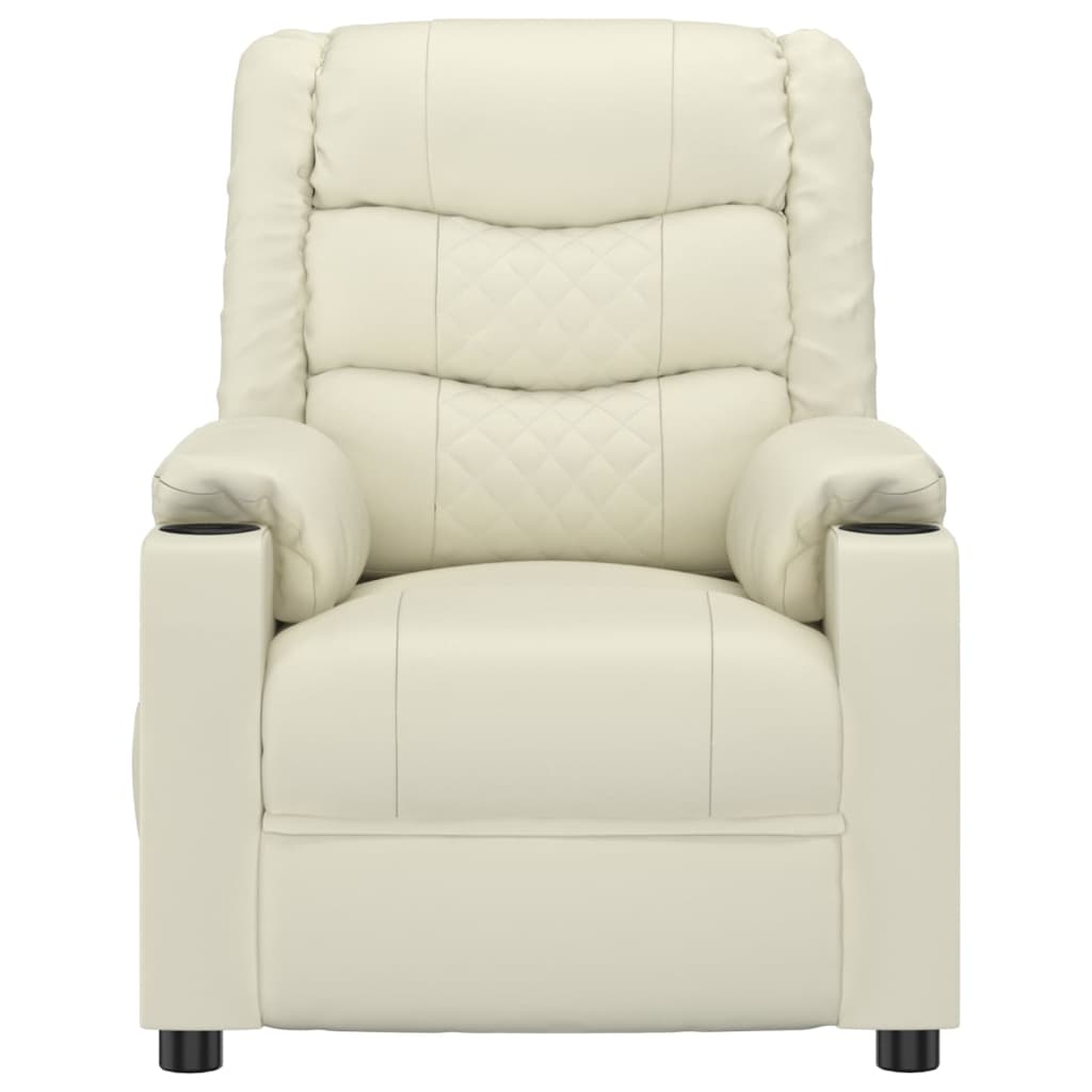 Massage Chair Cream Faux Leather