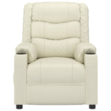 Massage Chair Cream Faux Leather