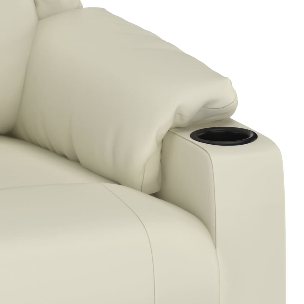 Massage Chair Cream Faux Leather