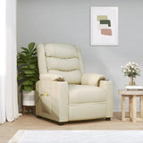 Massage Chair Cream Faux Leather