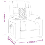Massage Chair Brown Faux Leather