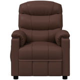 Massage Chair Brown Faux Leather