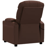 Massage Chair Brown Faux Leather