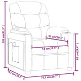 Massage Chair Brown Faux Leather