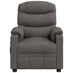 Recliner Chair Dark Grey Fabric