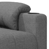 Massage Chair Light Grey Fabric