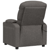Massage Chair Dark Grey Fabric - 45-Degree Angle