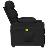 Massage Chair Black Fabric - Top-Down View