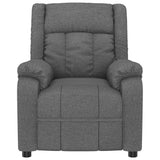 Recliner Chair Dark Grey Fabric - Side View