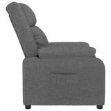 Recliner Chair Dark Grey Fabric