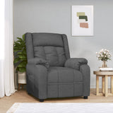 Recliner Chair Dark Grey Fabric