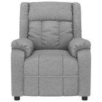 Massage Chair Light Grey Fabric