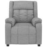 Massage Chair Light Grey Fabric - Side View