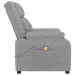 Massage Chair Light Grey Fabric