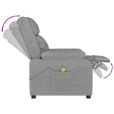 Massage Chair Light Grey Fabric