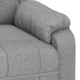 Massage Chair Light Grey Fabric - Close-Up Angle