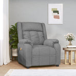 Massage Chair Light Grey Fabric
