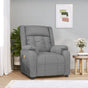 Massage Chair Light Grey Fabric