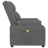 Massage Chair Dark Grey Fabric - Top-Down View