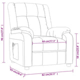 Massage Chair Black Fabric - Extra Image