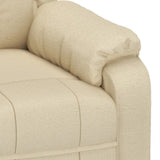 Massage Chair Cream Fabric - Close-Up Angle