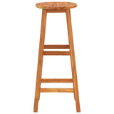 Bar Stools 8 pcs Solid Wood Acacia - Top-Down View