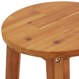 Bar Stools 8 pcs Solid Wood Acacia - Low Angle