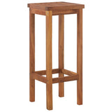 Bar Stools 4 pcs Solid Wood Acacia - Side View