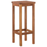 Bar Stools 6 pcs Solid Wood Acacia - Side View