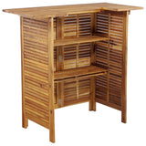5 Piece Garden Bar Set Solid Wood Acacia - 45-Degree Angle