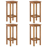 5 Piece Garden Bar Set Solid Wood Acacia - Low Angle