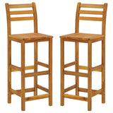 3 Piece Garden Bar Set Solid Wood Acacia - Low Angle