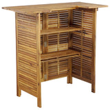 5 Piece Garden Bar Set Solid Wood Acacia - 45-Degree Angle