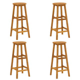 5 Piece Garden Bar Set Solid Wood Acacia - Low Angle