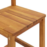 3 Piece Garden Bar Set Solid Wood Acacia - Low Angle