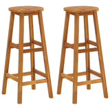 3 Piece Garden Bar Set Solid Wood Acacia - Rear View