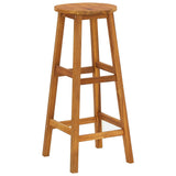3 Piece Garden Bar Set Solid Wood Acacia - Close-Up Angle