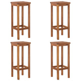 5 Piece Garden Bar Set Solid Wood Acacia - Rear View