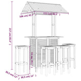 5 Piece Garden Bar Set Solid Wood Acacia - Extra Image