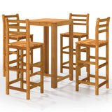 5 Piece Garden Bar Set Solid Wood Acacia