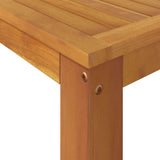 5 Piece Garden Bar Set Solid Wood Acacia - Close-Up Angle