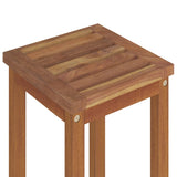 7 Piece Garden Bar Set Solid Wood Acacia - Low Angle