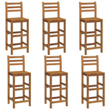 7 Piece Garden Bar Set Solid Wood Acacia