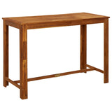 7 Piece Garden Bar Set Solid Wood Acacia - Side View