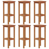 7 Piece Garden Bar Set Solid Wood Acacia - 45-Degree Angle