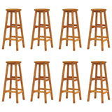 9 Piece Garden Bar Set Solid Wood Acacia - 45-Degree Angle