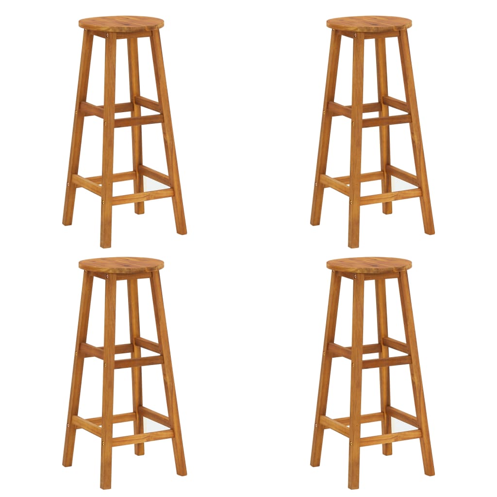 9 Piece Garden Bar Set Solid Wood Acacia