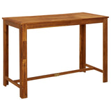 9 Piece Garden Bar Set Solid Wood Acacia - Side View