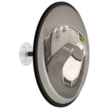 Indoor Convex Traffic Mirror Black Ø40 cm Acrylic - Side View