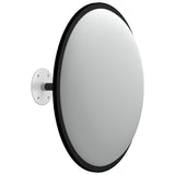 Indoor Convex Traffic Mirror Black Ø40 cm Acrylic - Top-Down View